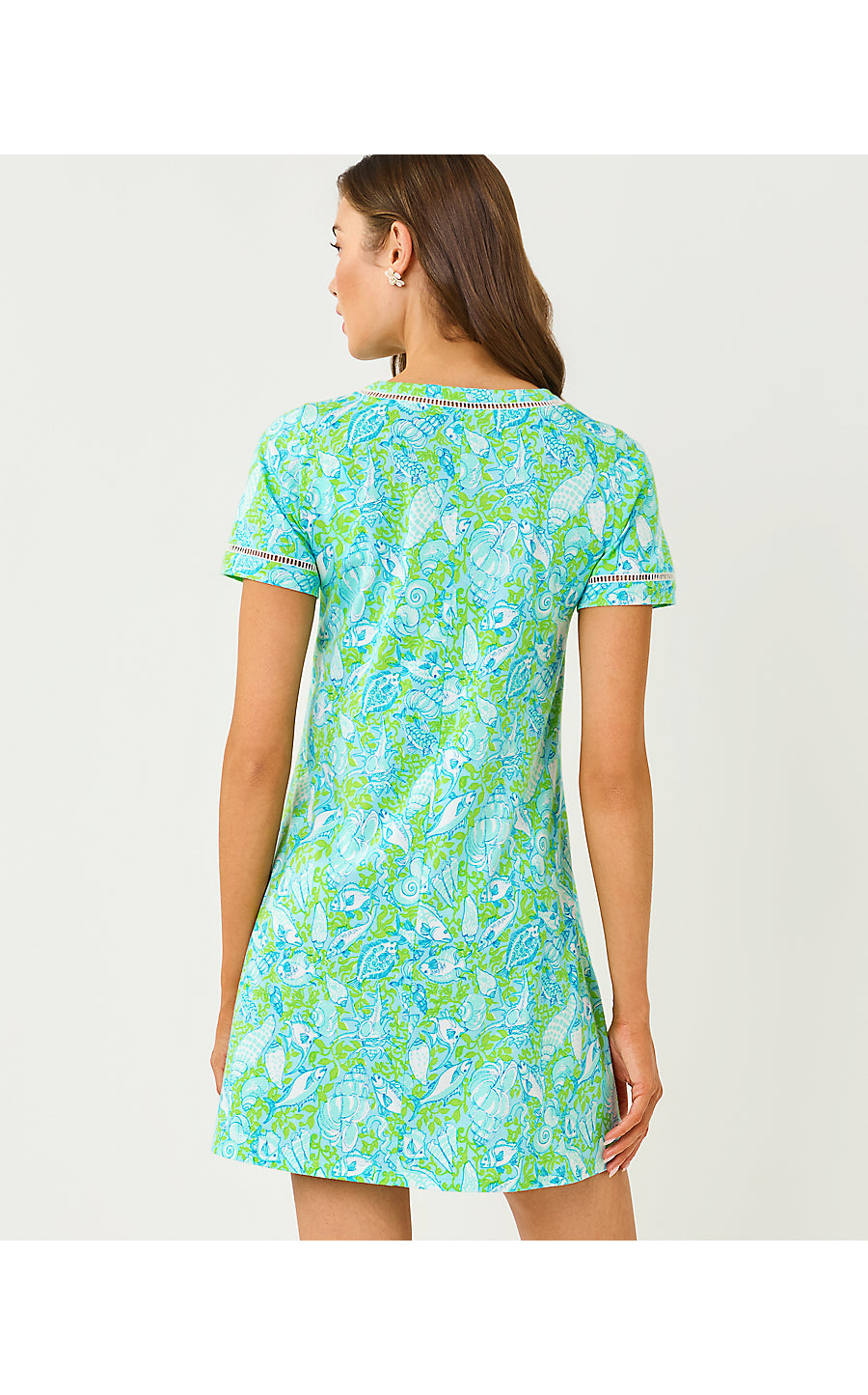 CODY SHORT SLEEVE DRESS | DAY DREAM BLUE THROW ME A LINE