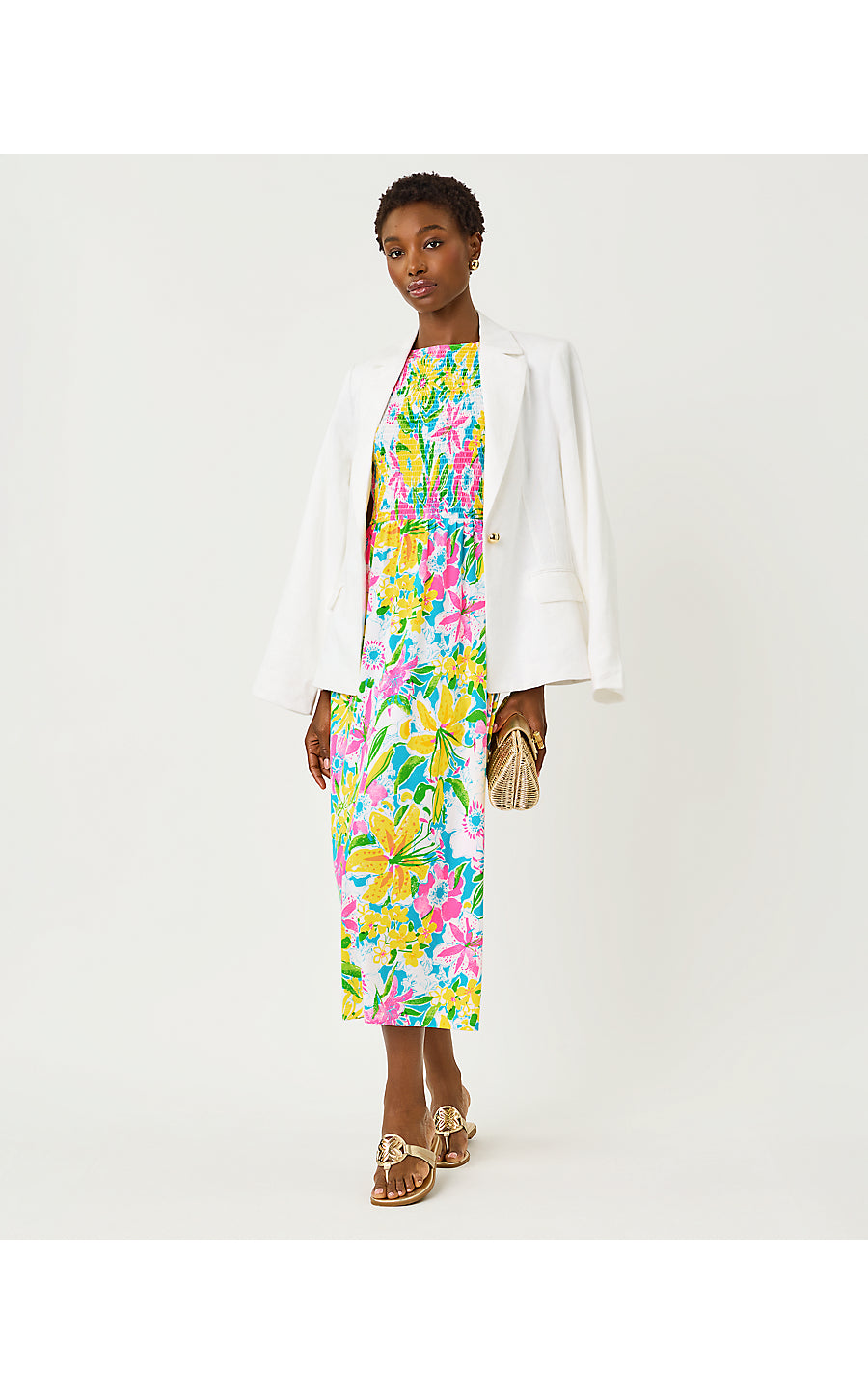 FINNLEY MIDI DRESS | MULTI LOVELY LILLY