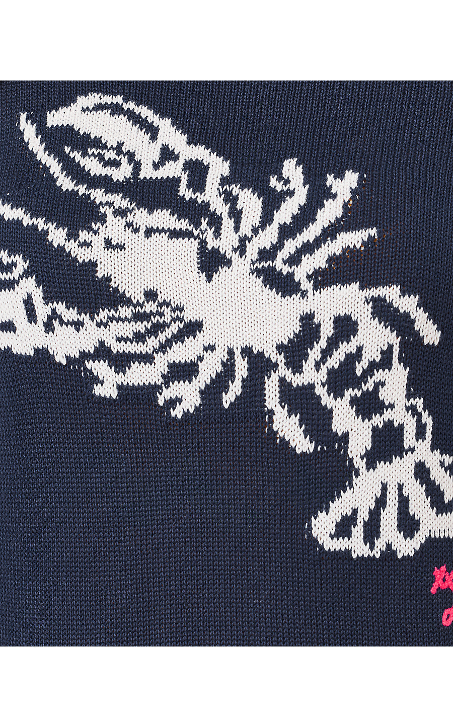 KELLYN SWEATER | LOW TIDE NAVY NAUTICAL LOBSTER JACQUARD