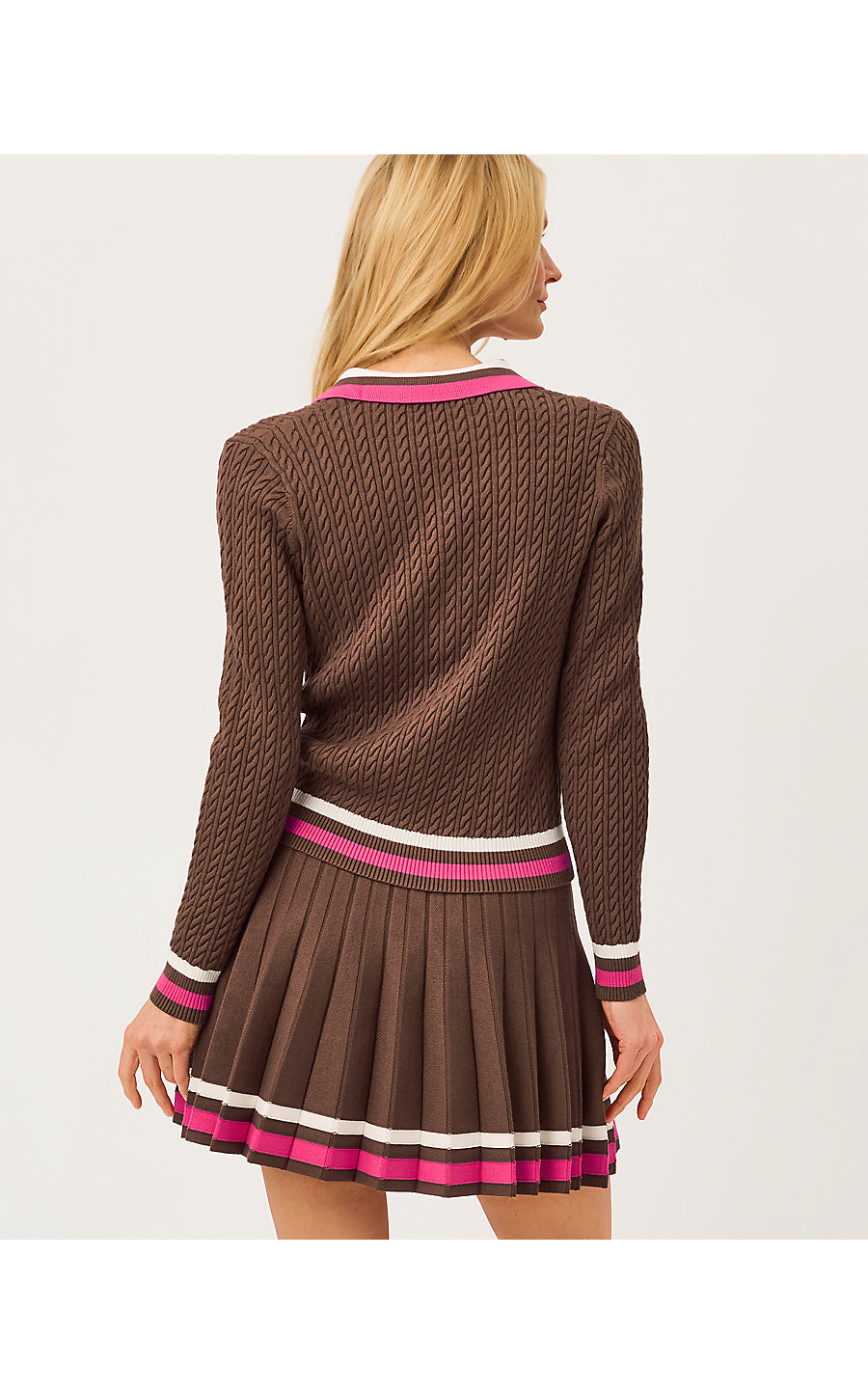 SUZETTE SWEATER | COCO BEACH X PINK ASTER TIPPING