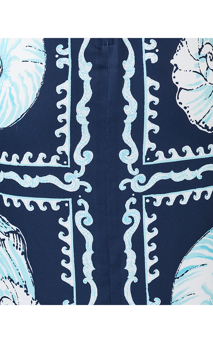 CASANDRA MAXI DRESS | LOW TIDE NAVY SHELL SHINE ENGINEERED WOVEN MAXI