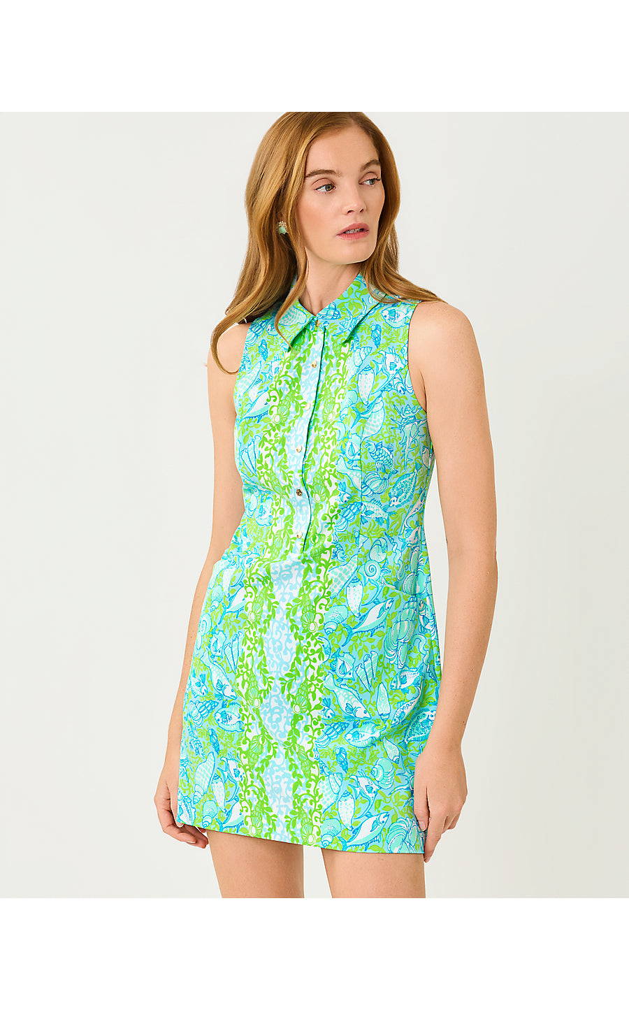 KATHY DRESS UPF 50+ | DAY DREAM BLUE THROW ME A LINE ENGINEERED GOLF