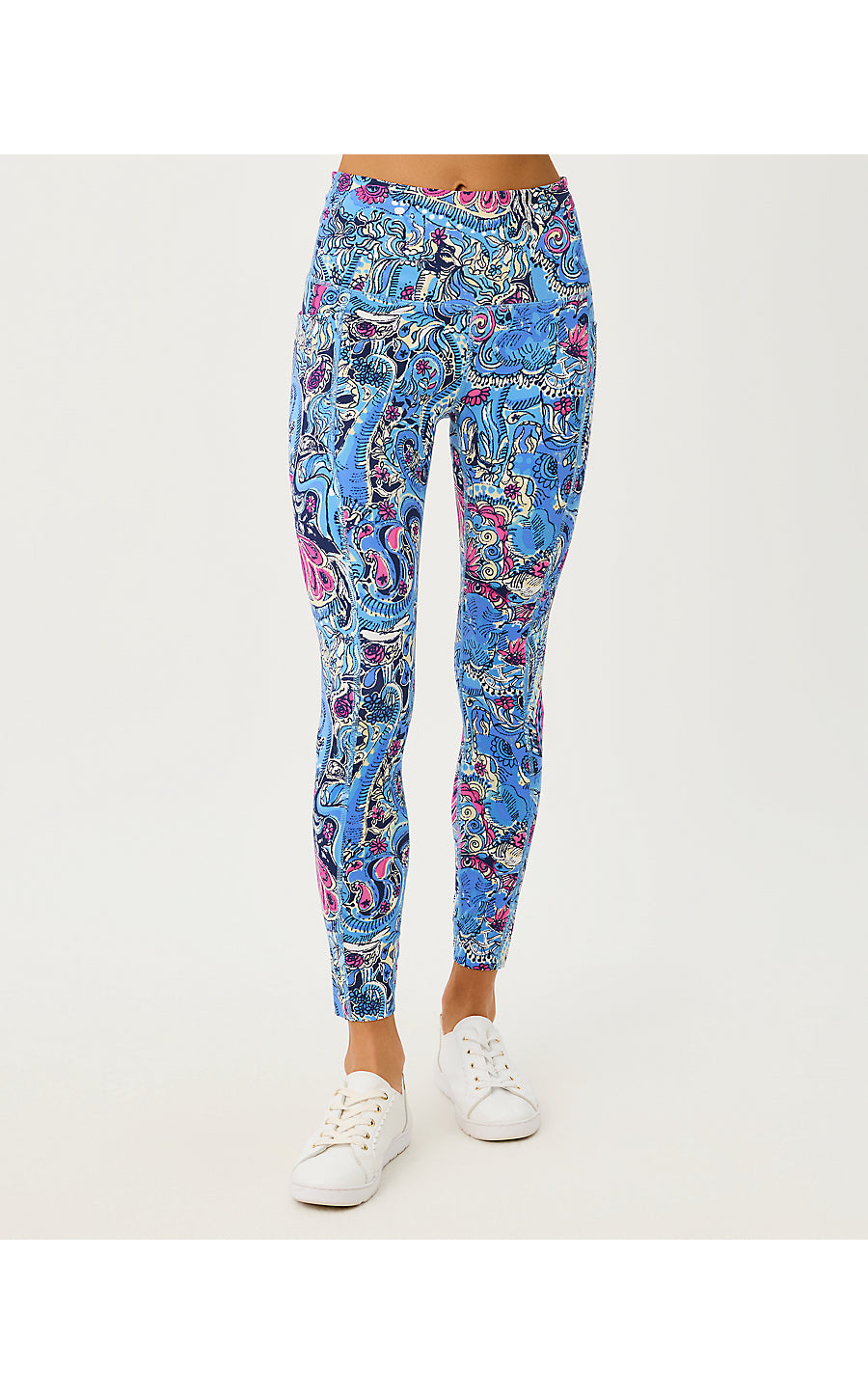 ENDURANCE HIGH RISE MIDI LEGGING | MULTI PAISLEY PARADE