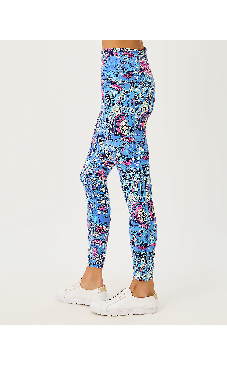 ENDURANCE HIGH RISE MIDI LEGGING | MULTI PAISLEY PARADE