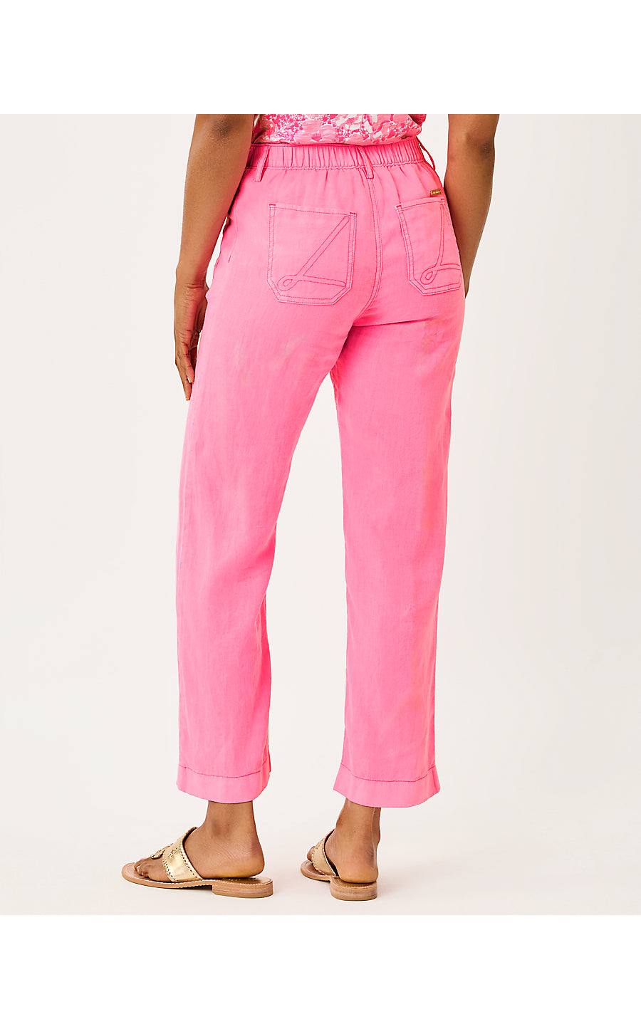 AMIKO LINEN PANT | CHERRY BLOSSOM PINK