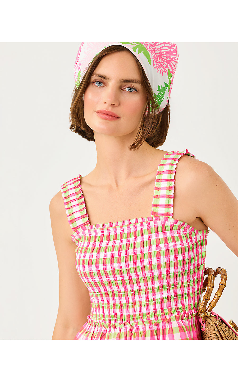 HADLY SKIRTED ROMPER | CHERRY BLOSSOM PINK SUMMER LOVIN GINGHAM