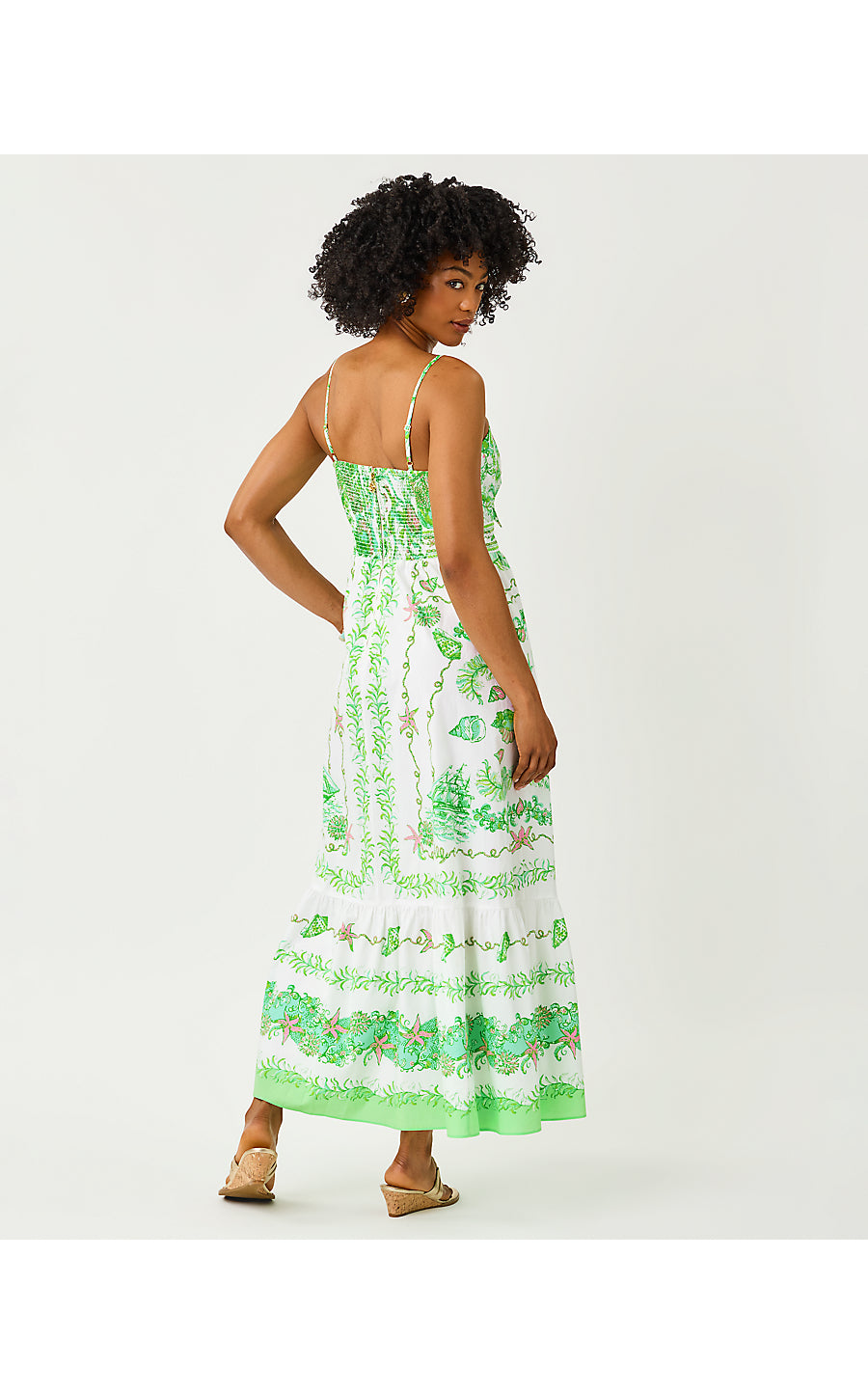 JANAE MAXI DRESS | RESORT WHITE SHIP TO SHORE ENGINEERED WOVEN MAXI