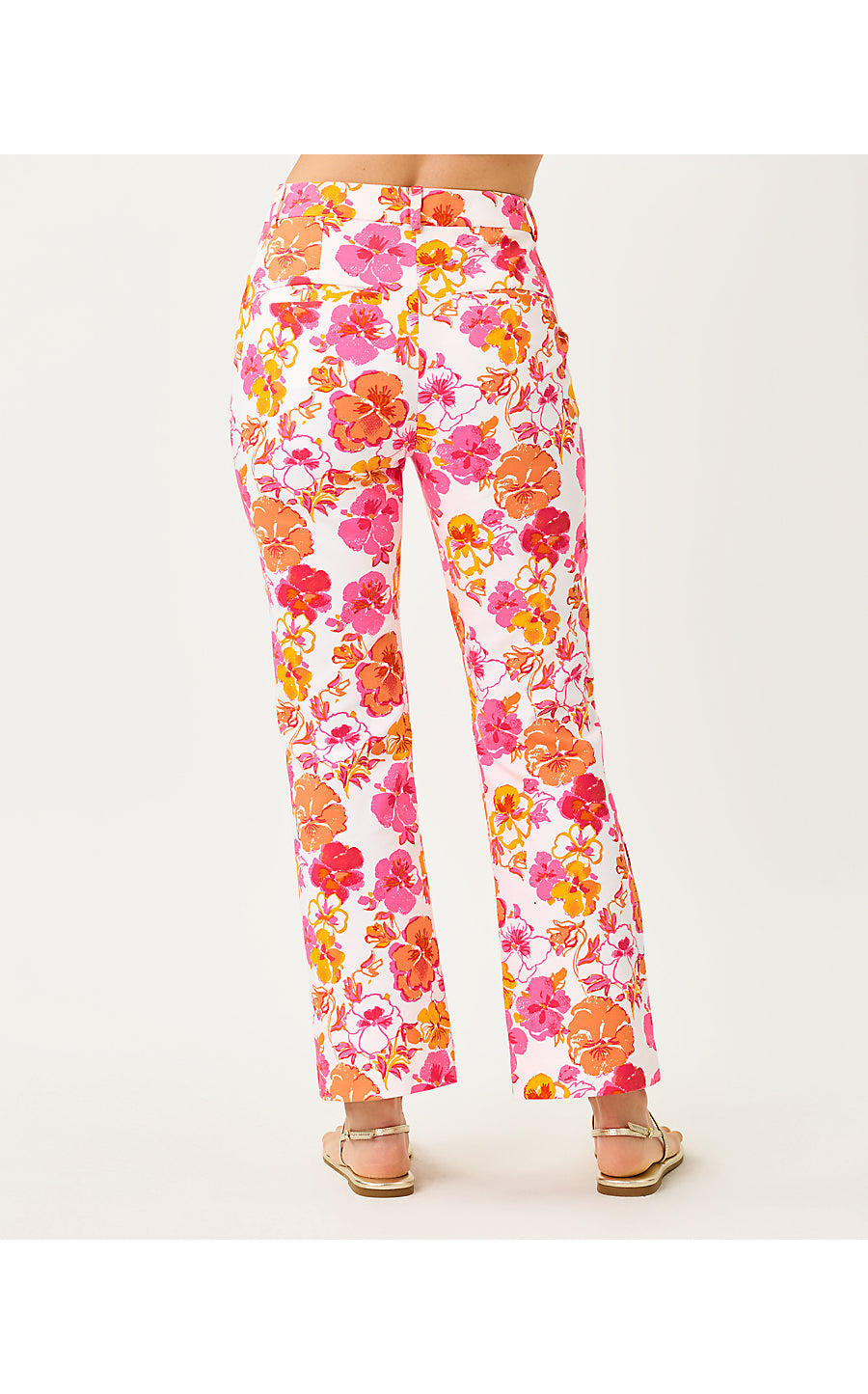CARWYN CROP FLARE | RESORT WHITE PANSY FANSY