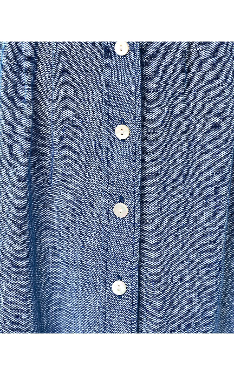 TONYA LINEN MIDI SHIRTDRE | STARLIGHT NAVY X RESORT WHITE