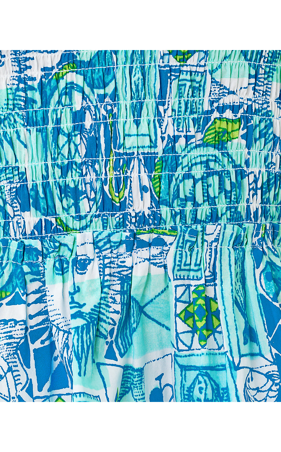 HADLY SMOCKED TOP | MINT CONDITION HARLILLYQUIN