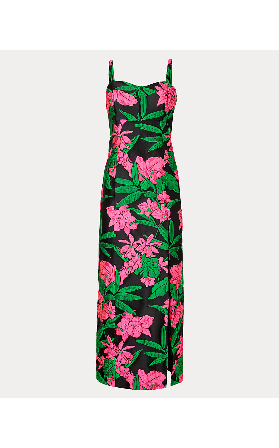 ALIMA MAXI DRESS | NOIR JUNGLE BOUQUET JACQUARD