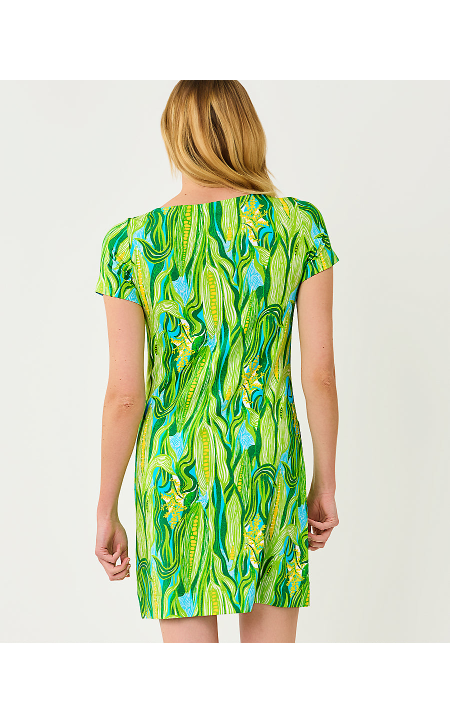CHELLE UPF 50+ DRESS | TURQUOISE TIDE SWEET CORN