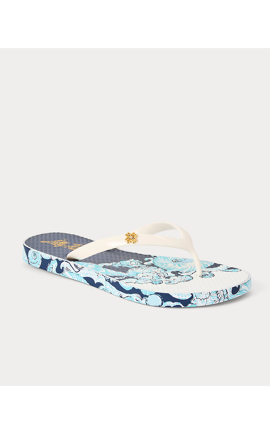 POOL FLIP FLOP | RESORT WHITE SHELL SHINE ENGINEERED SHOE