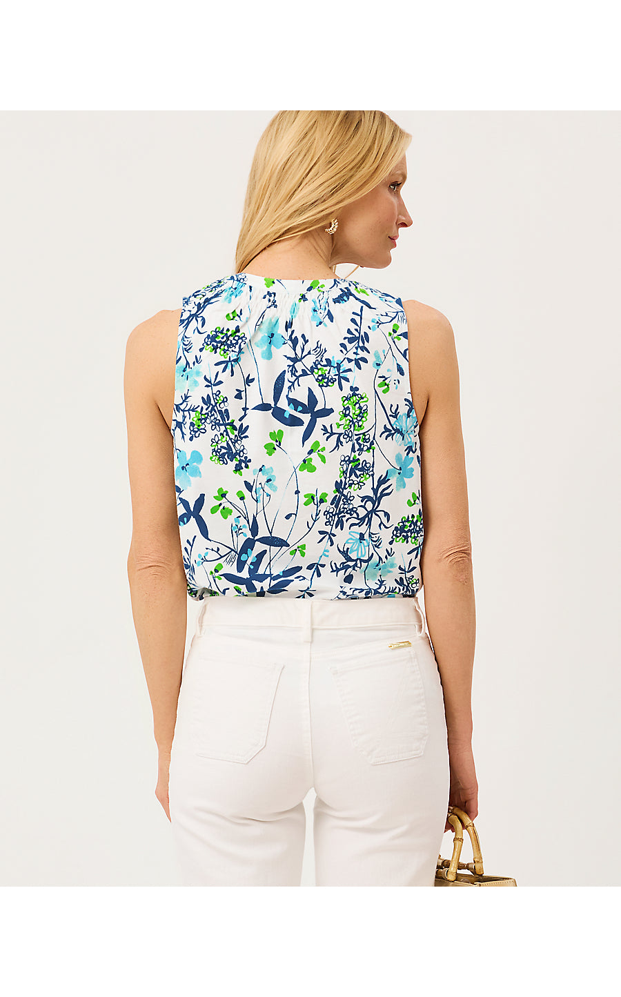 ESSIE KNIT TOP | RESORT WHITE SEA BLOOMS
