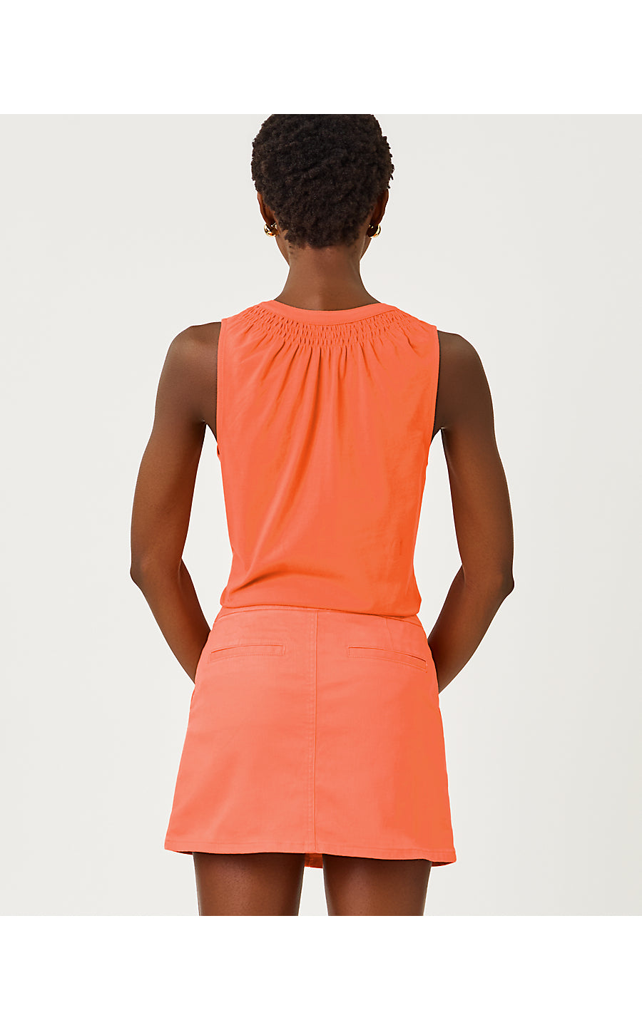 ESSIE KNIT TOP | SUNSET ORANGE