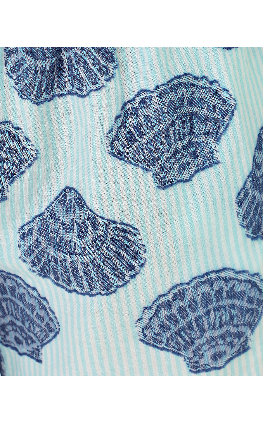 KILAH STRIPE JACQUARD SHO | DAY DREAM BLUE SEASHELL JACQUARD YARN DYED STRIPE