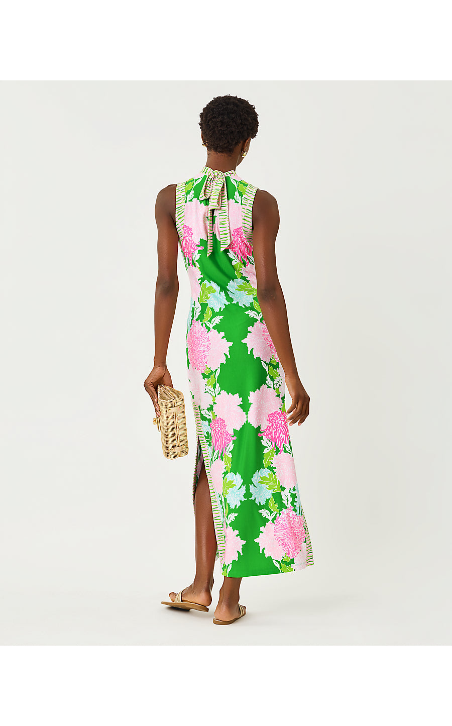 WELLINGTON MAXI DRESS | TERRACE GREEN GO WITH THE FLOW ENGINEERED KNIT MAXI