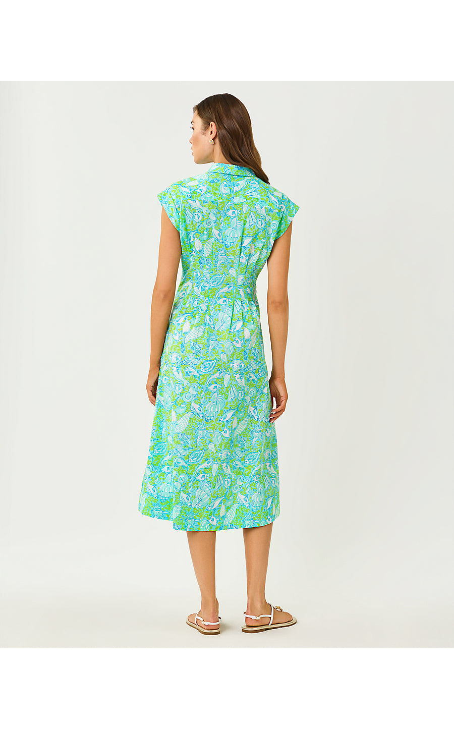 TONYA MIDI SHIRTDRESS | DAY DREAM BLUE THROW ME A LINE