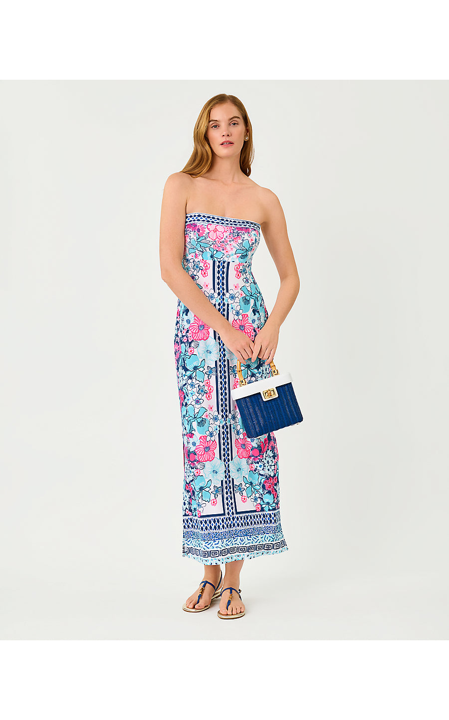NOA STRAPLESS MAXI DRESS | STARLIGHT NAVY IN ALL HER GLORY ENGIN