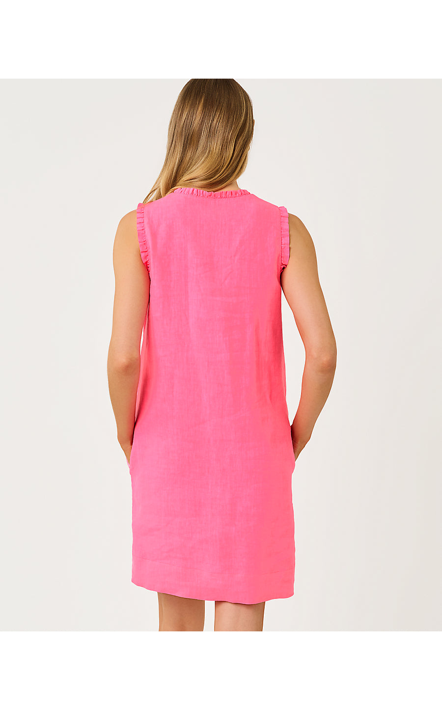 KAVALLA LINEN DRESS | CHERRY BLOSSOM PINK