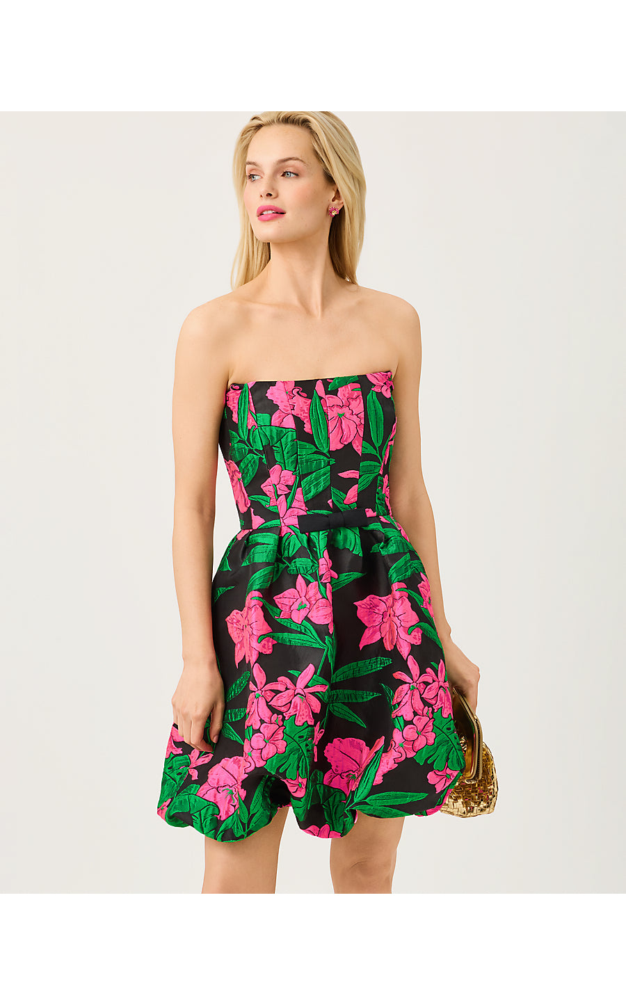 BOWMAN DRESS | NOIR JUNGLE BOUQUET JACQUARD