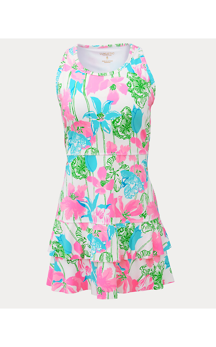LUNAN ACTIVE DRESS UPF 50 | RESORT WHITE VINEY LINEY