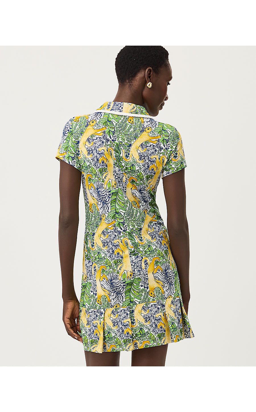 CAYO COSTA PLEATED DRESS | MULTI LIL PALM PROWL
