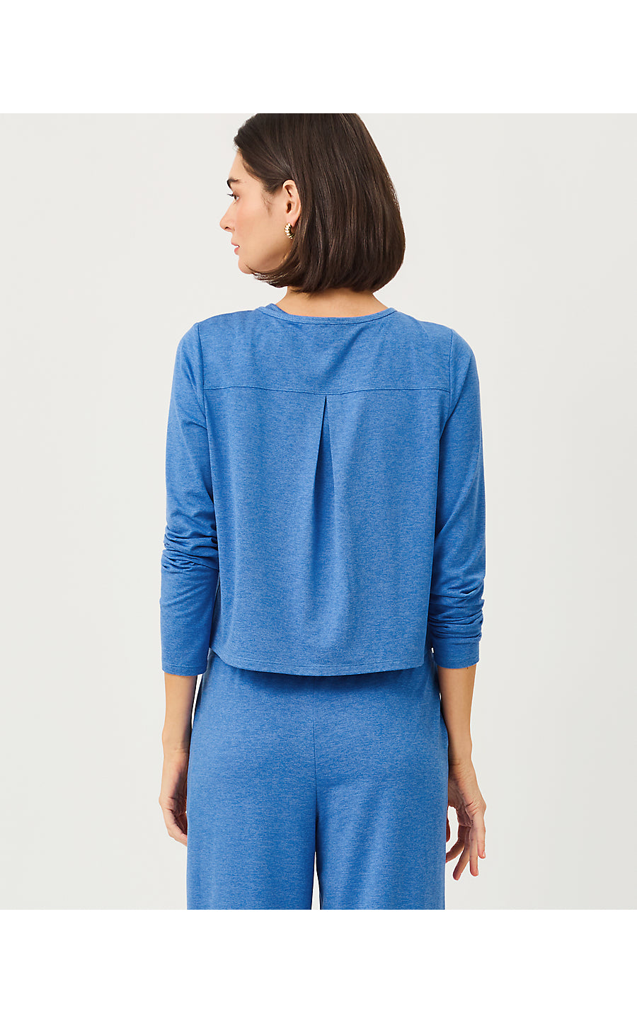 KAI CARDIGAN UPF 50+ | HEATHERED MERRIWEATHER BLUE