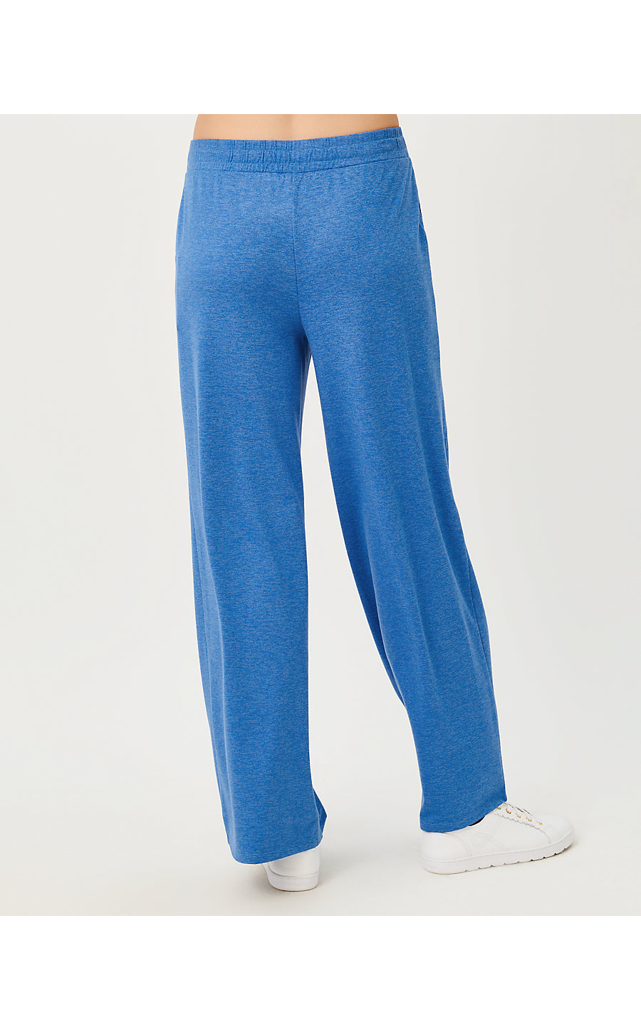 CALLIE WIDE LEG PANT UPF | HEATHERED MERRIWEATHER BLUE