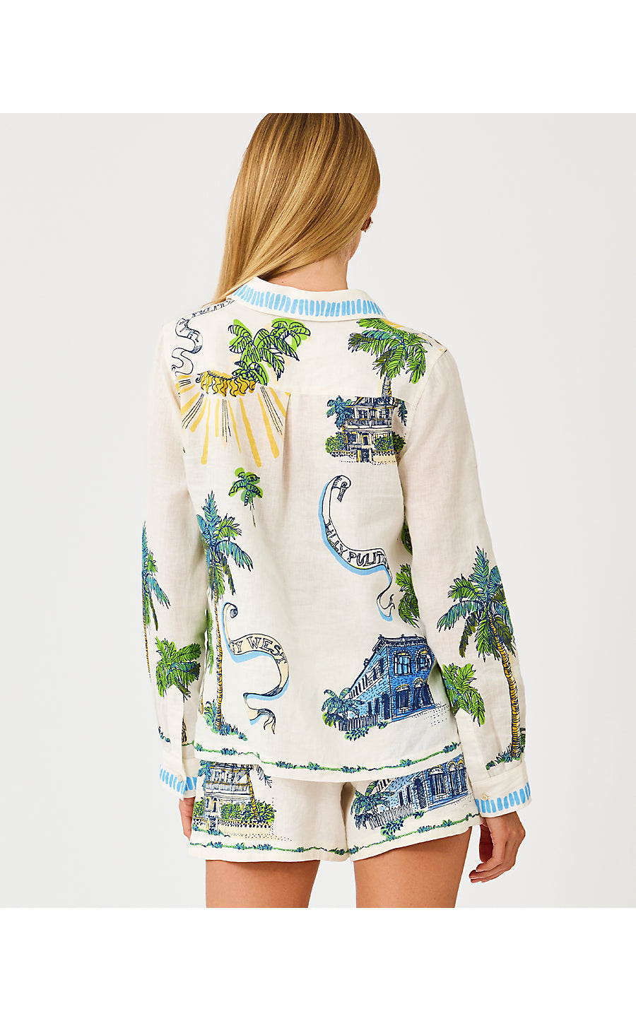 SUSANA BUTTON DOWN | COCONUT KEY WEST TOILE ENGINEERED BUTTON DOWN