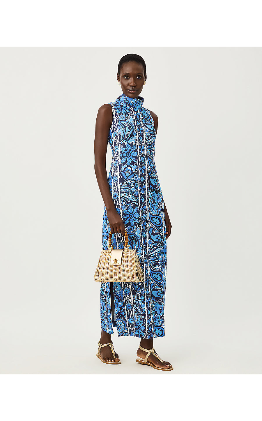 DAISEE MAXI SHIFT DRESS | LOW TIDE NAVY THE CASBAH ENGINEERED KNIT MAXI SHIFT