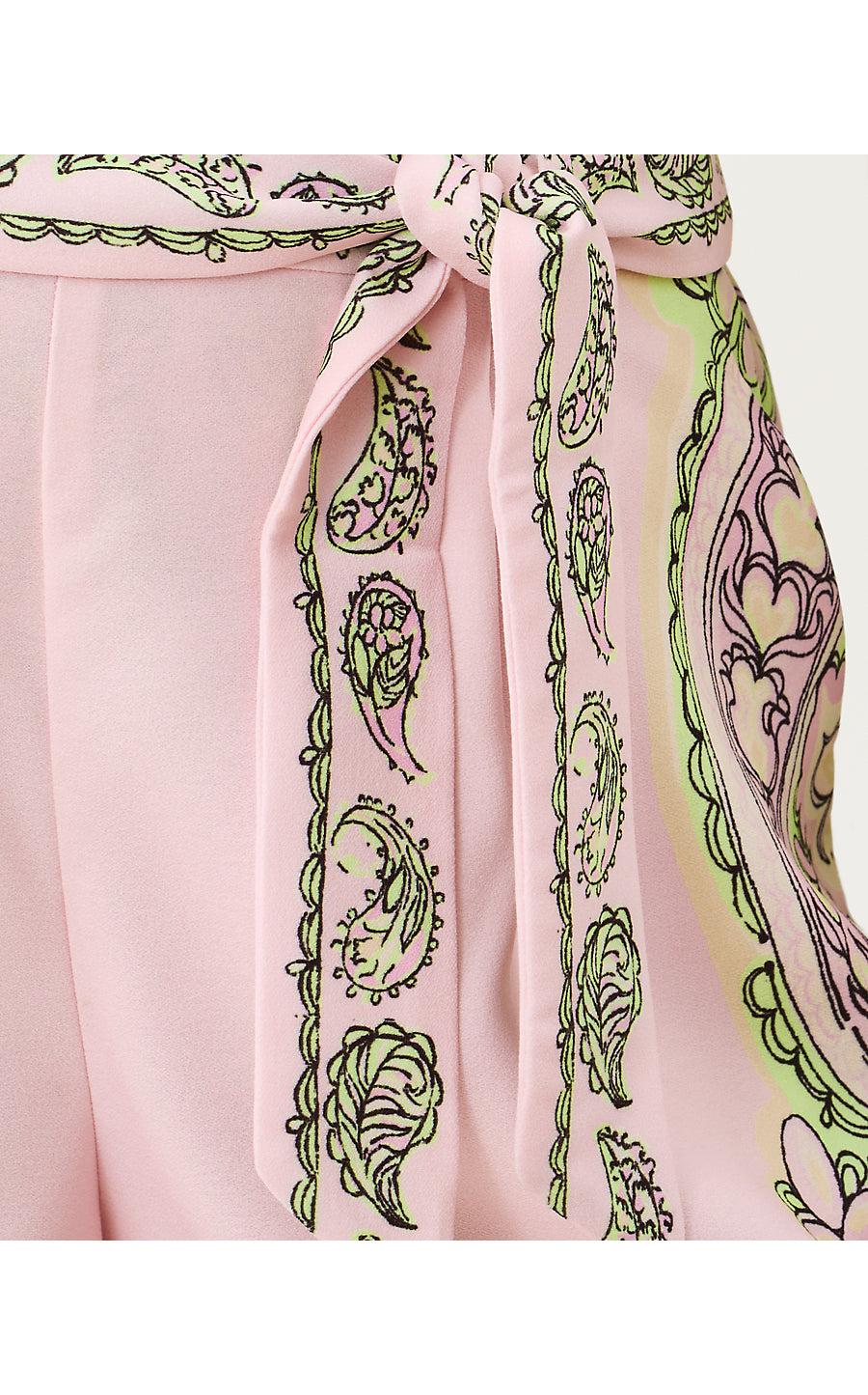 NOOR HIGH RISE SHORT | LIME CHIFFON ESTORIL ENGINEERED SHORT