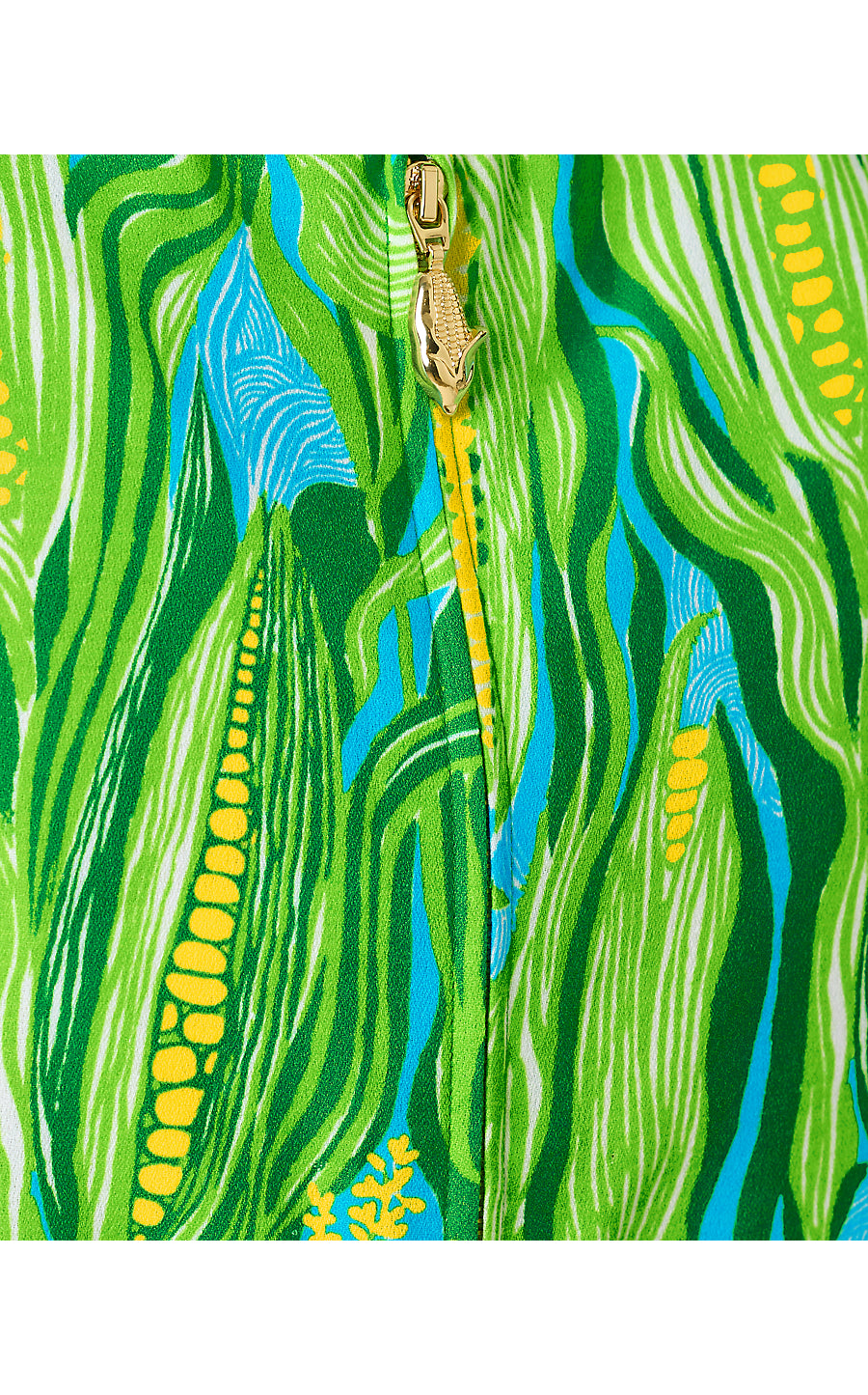 AISLING SHIFT ROMPER | TURQUOISE TIDE SWEET CORN ENGINEERED ROMPER