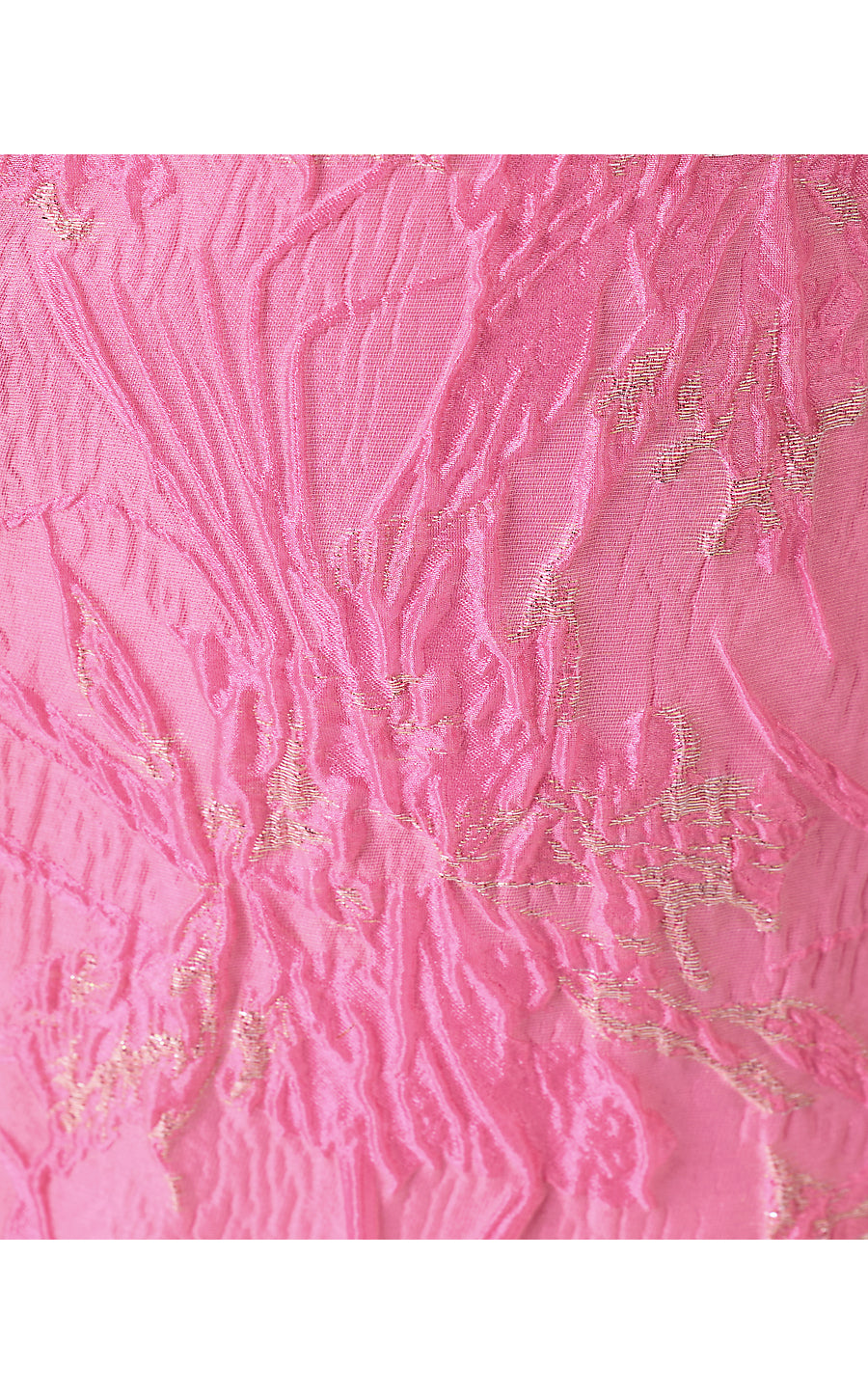 KRISTELLA MAXI DRESS | CONCH SHELL PINK GLITTER CRINKLE BROCADE