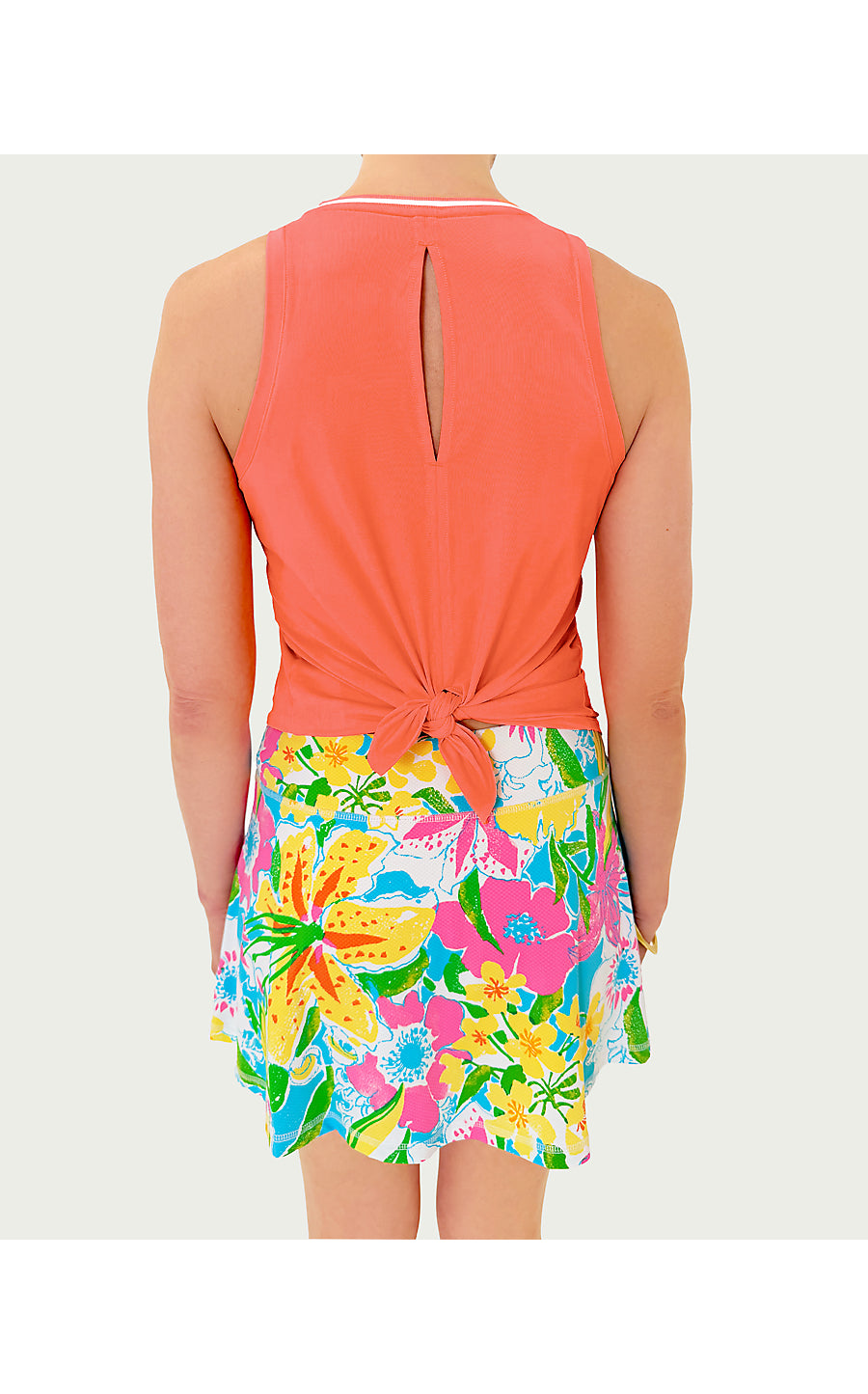 WESTLEY CUTOUT TANK UPF 5 | SUNSET ORANGE