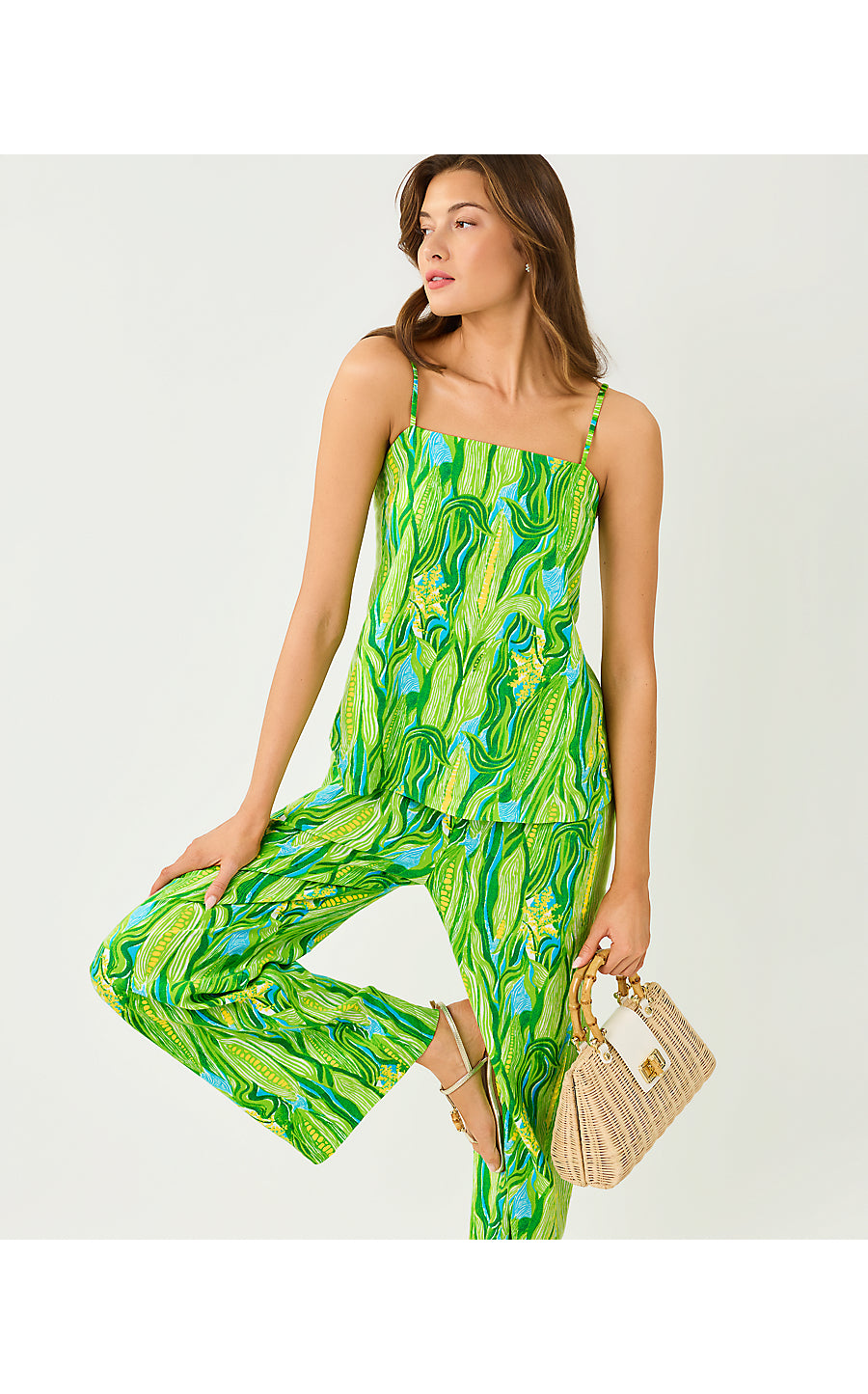 JESSLYN TOP | TURQUOISE TIDE SWEET CORN ENGINEERED SET