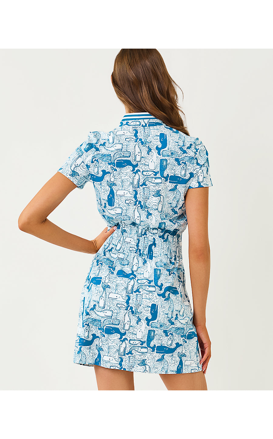 LOVE ACTIVE DRESS UPF 50+ | NASSAU BLUE THAR SHE BLOWS