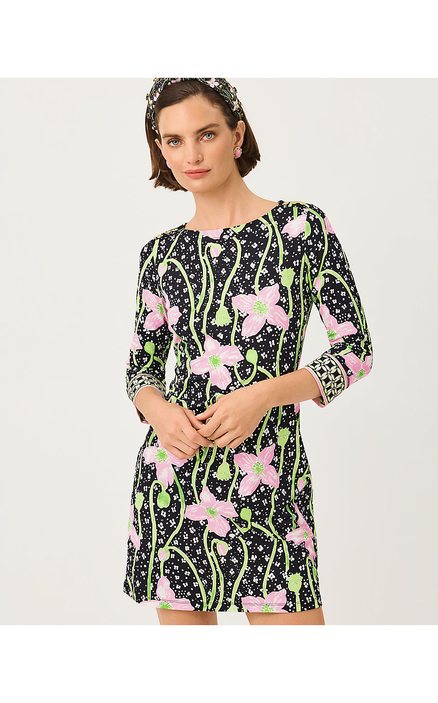 SHORT SERALINA UPF 50+ DR | ONYX BLUSHING BLOOMS ENGINEERED CHILLYLILLY