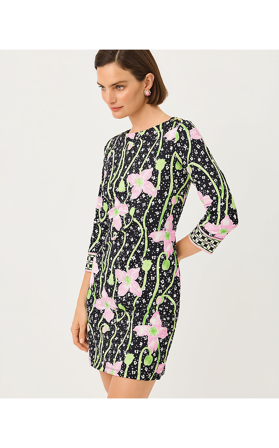 SHORT SERALINA UPF 50+ DR | ONYX BLUSHING BLOOMS ENGINEERED CHILLYLILLY