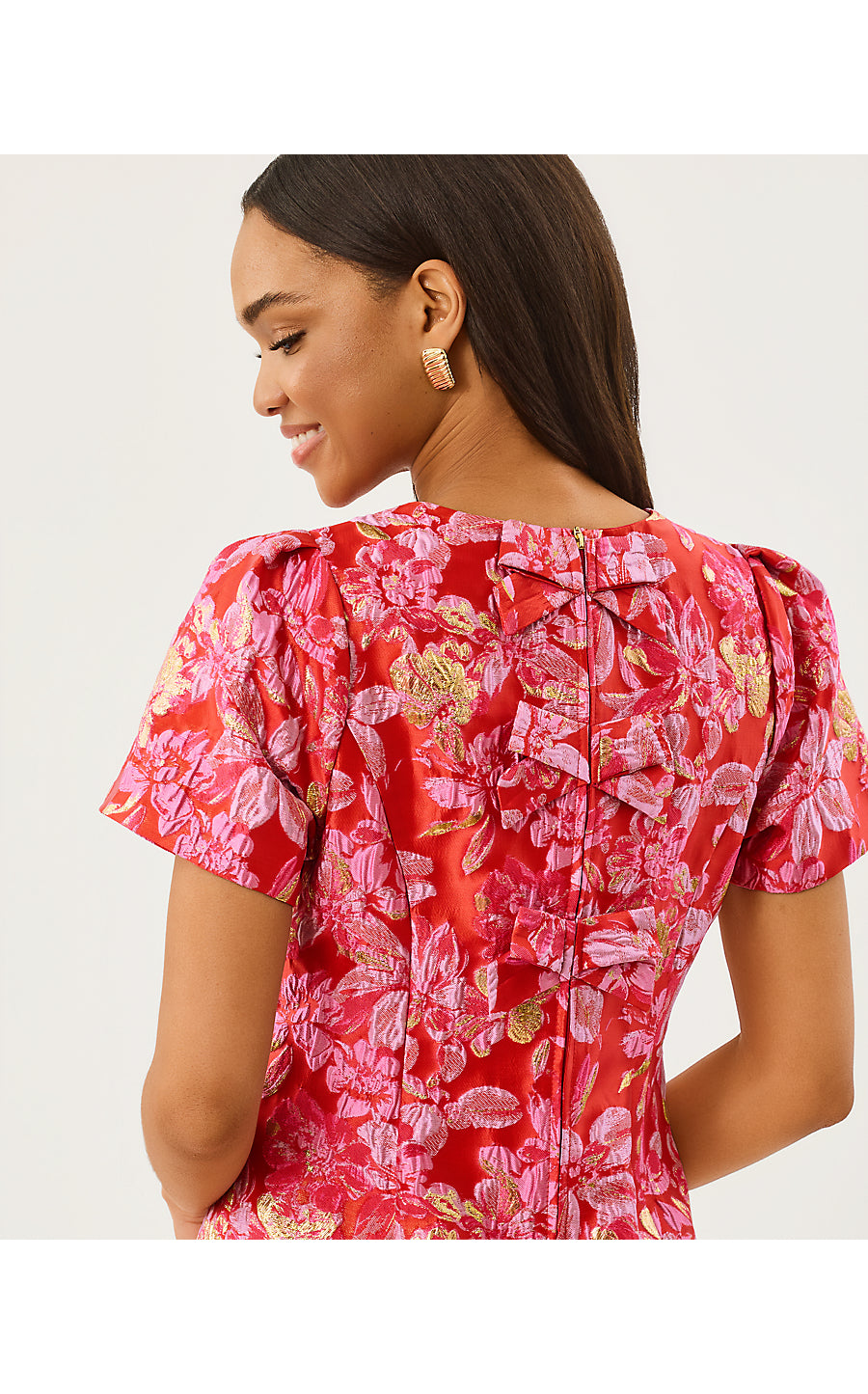 DOVER SHORT SLEEVE SHIFT | BRUNCH PUNCH JUICY STORY BROCADE