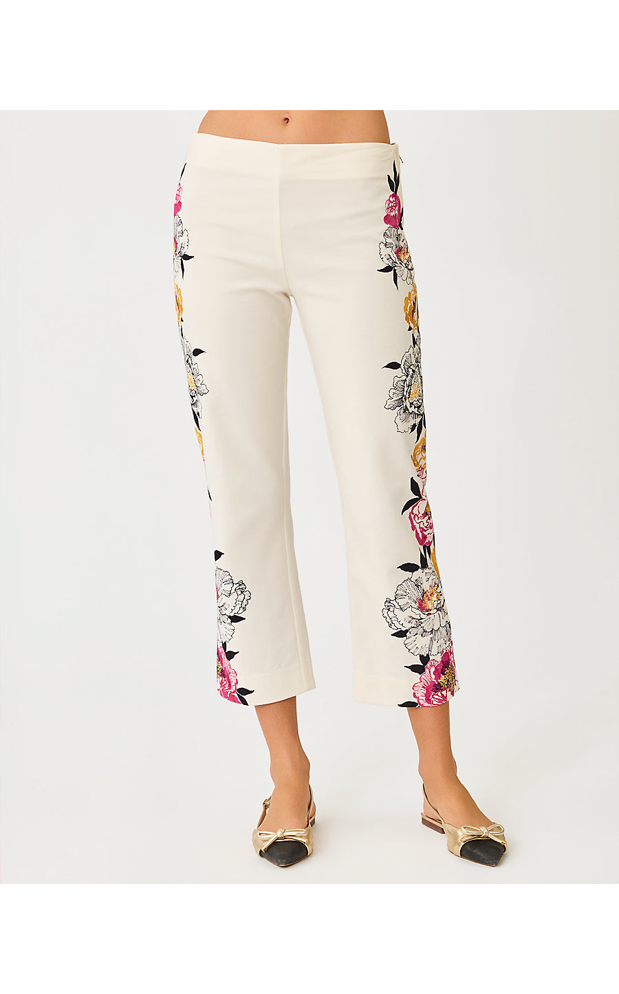 MARTA STRETCH PANT | COCONUT PEONY PERFECTION ENGINEERED PANT