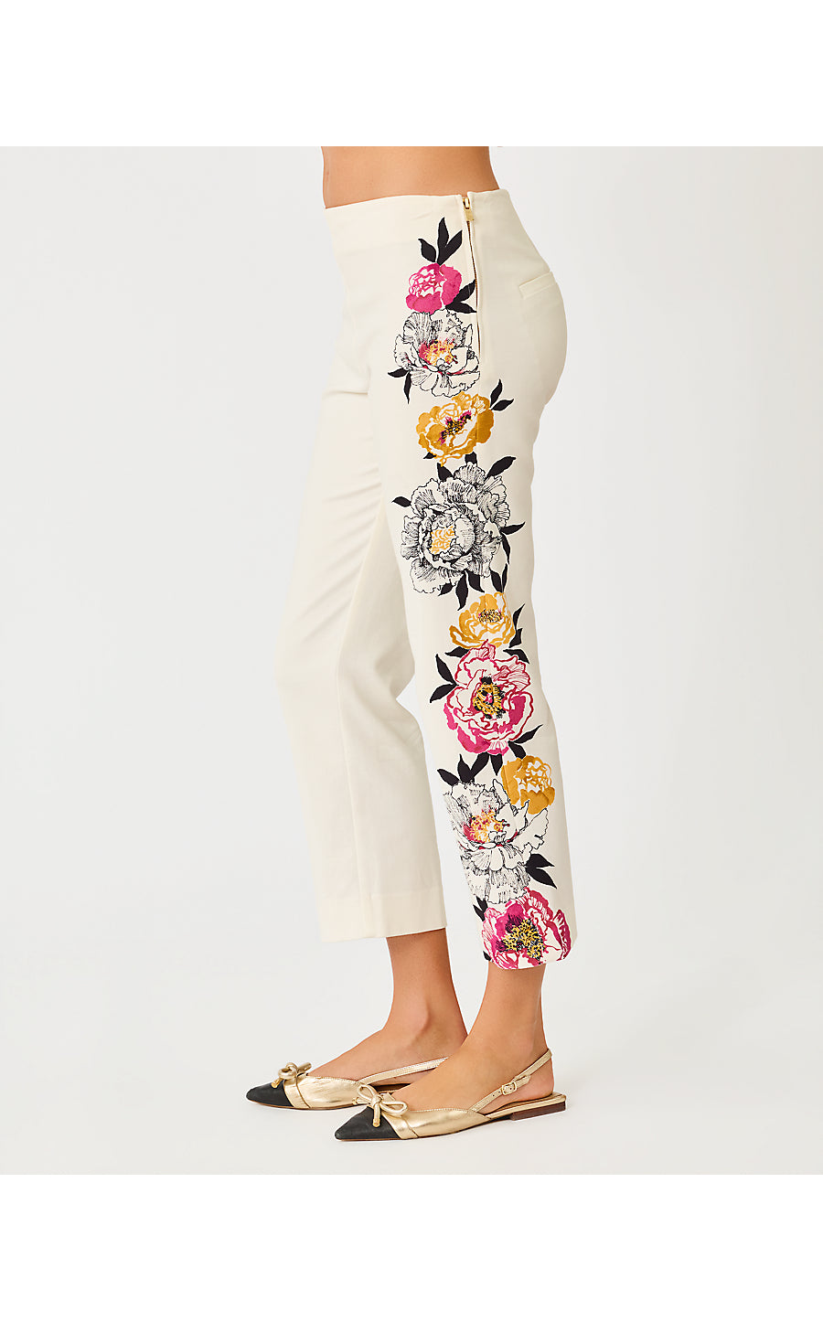 MARTA STRETCH PANT | COCONUT PEONY PERFECTION ENGINEERED PANT