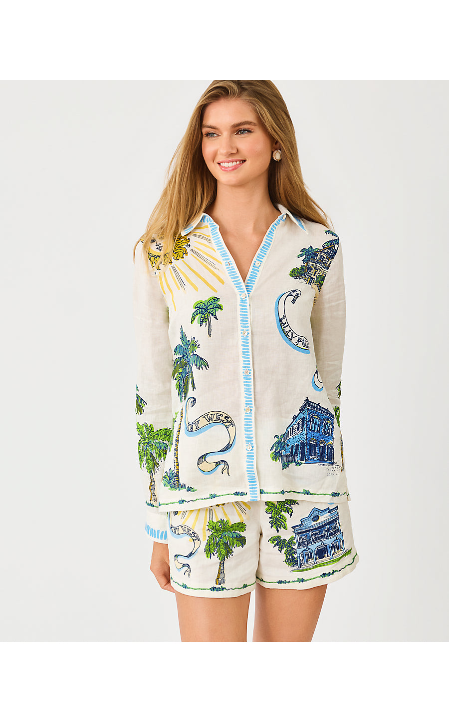 CROIX LINEN SHORT | COCONUT KEY WEST TOILE ENGINEERED SHORT