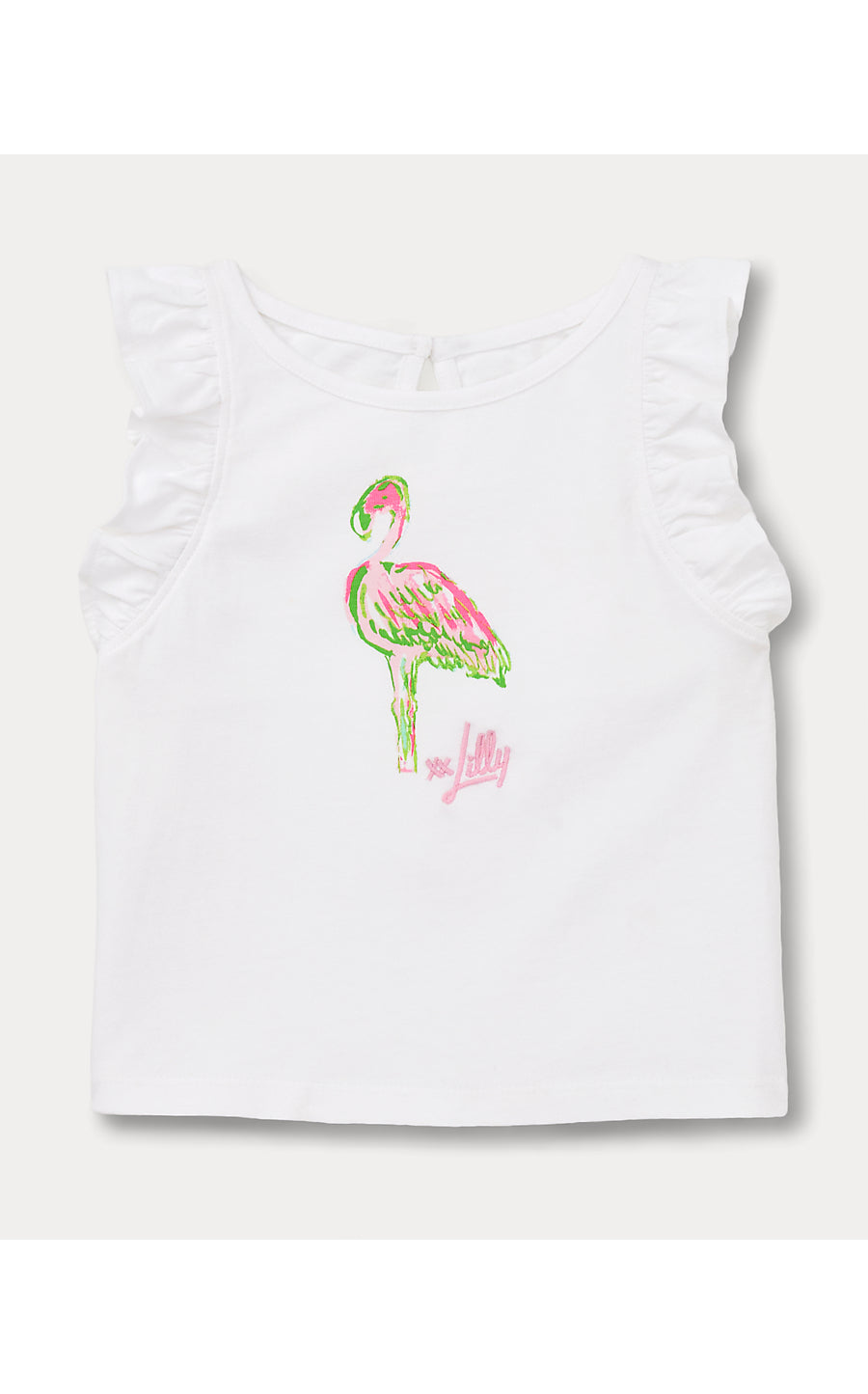 CHICKIE RUFFLE TOP | MULTI ON PARADE GRAPHIC