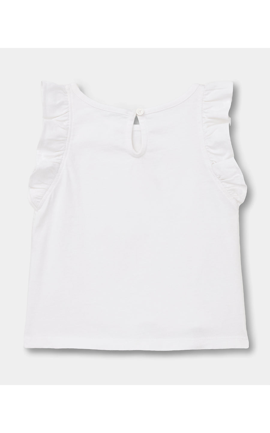 CHICKIE RUFFLE TOP | MULTI ON PARADE GRAPHIC
