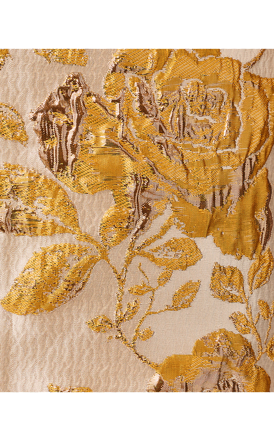 SARISSA MINI SKIRT | BEGONIA GOLD IN FULL BLOOM METALLIC BROCADE