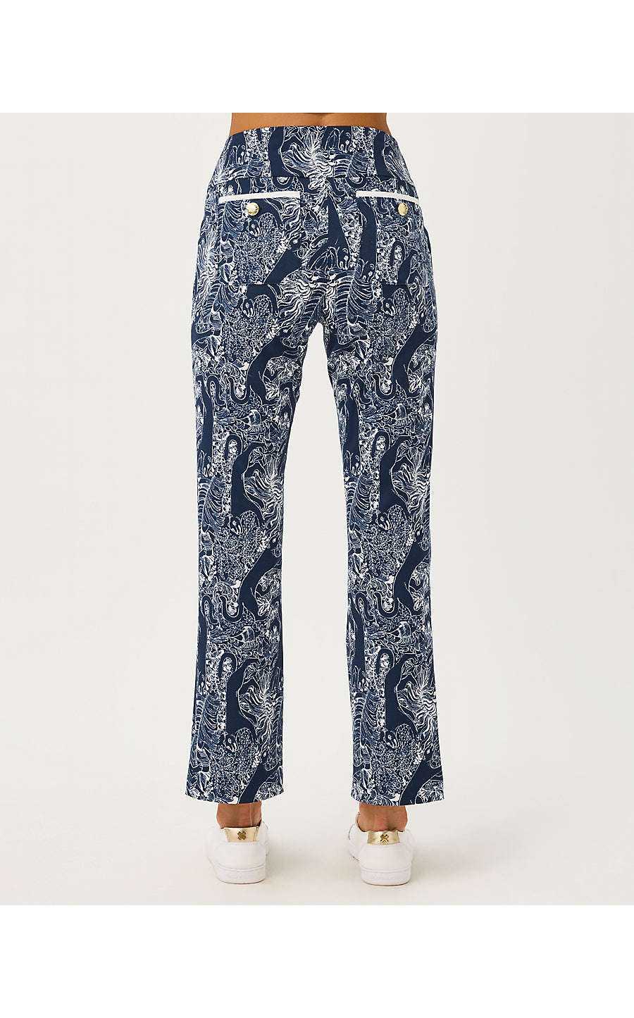 CORSO KICK FLARE PANT UPF | LOW TIDE NAVY LIL PALM PROWL GOLF