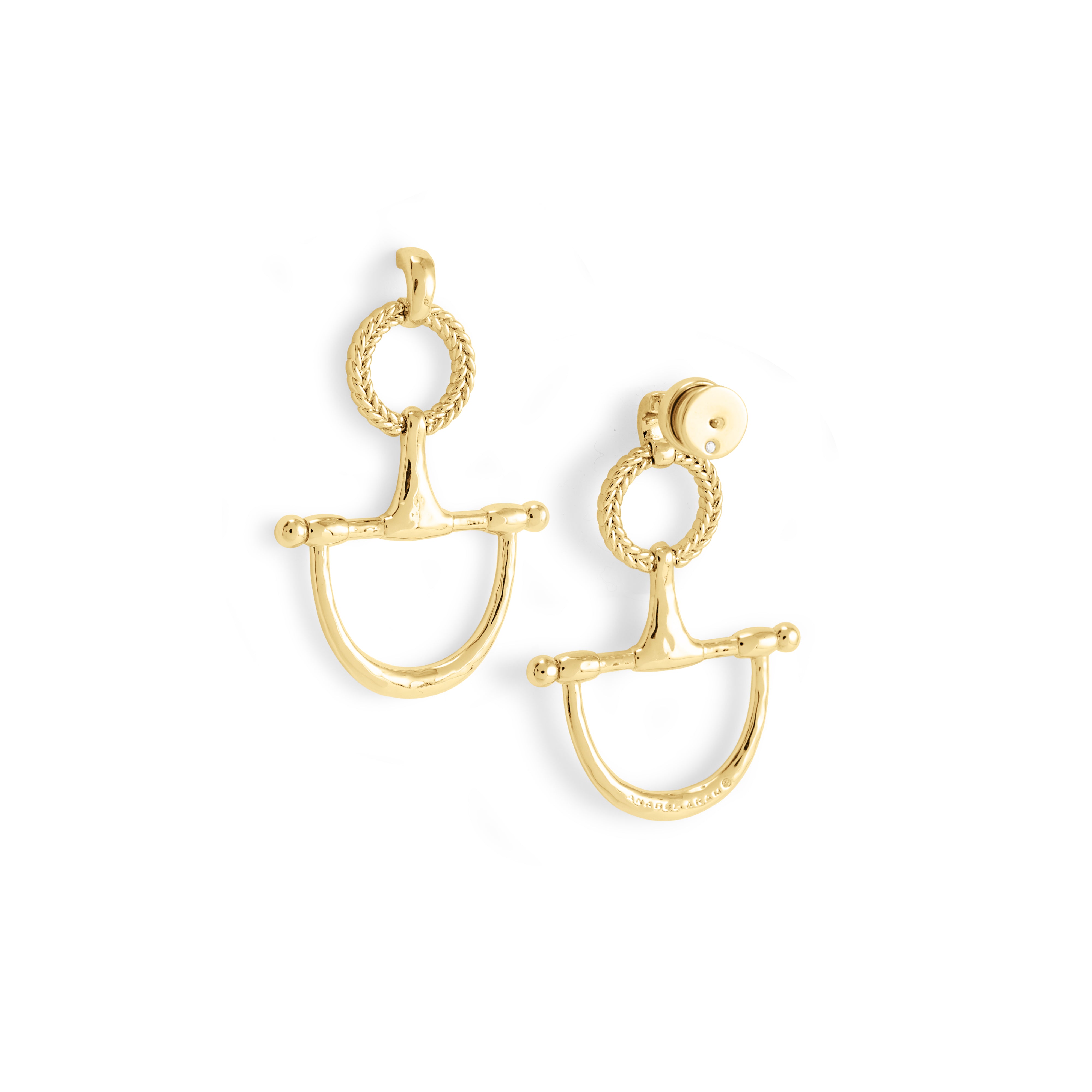 CHEVAL BIT DROP EARRINGS | GOLD