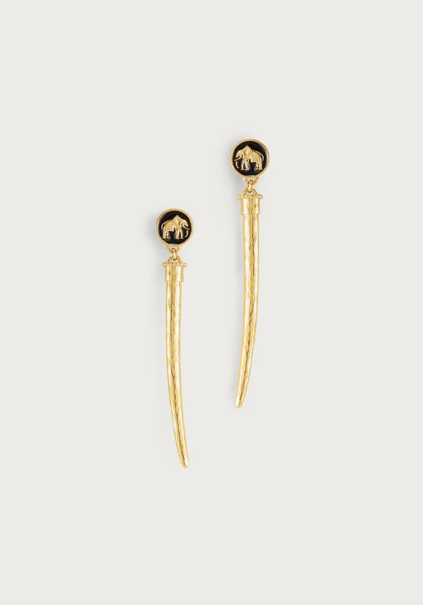SAFARI TUSK DROP ERARRINGS
