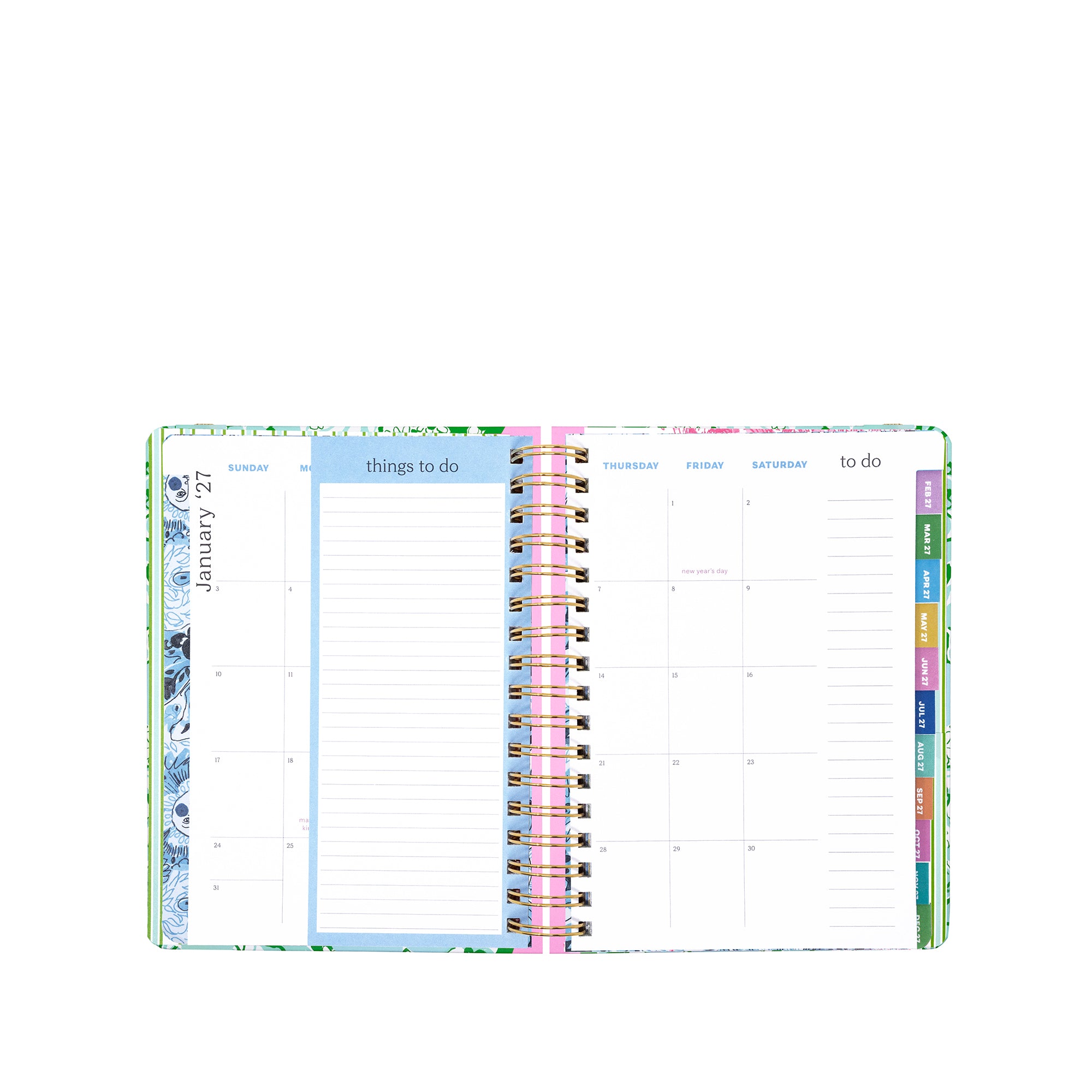 LARGE  17" MONTH AGENDA |  MINT CONDITION BURST OF JOY